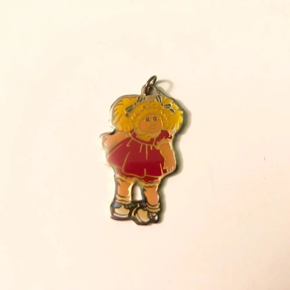 Vtg  1983 Cabbage Patch Kids Jewelry Necklace Charm H Eldon LTD - Picture 7 of 7